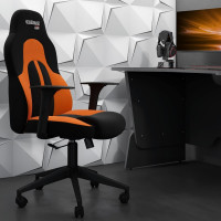 Игровое кресло CHAIRMAN Game 11 ткань черный, оранжевый 00-07096073