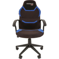 Игровое кресло CHAIRMAN Game 9 new ткань черный, синий 00-07104730