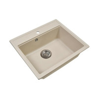 Кухонная мойка из искусственного гранита WISENT крем MW600-30/WGER013
