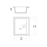 Кухонная мойка из искусственного гранита WISENT крем MW600-30/WGER013