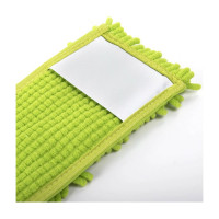 Швабра с флаундером ЛЮБАША СИНЕЛЬ 40 см, черенок 110 см евро, насадка МОП микрофибра 606313