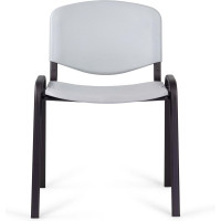 Стул Staff Iso Plast черный каркас, пластик серый CF-009 532570