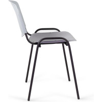 Стул Staff Iso Plast черный каркас, пластик серый CF-009 532570