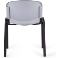 Стул Staff Iso Plast черный каркас, пластик серый CF-009 532570