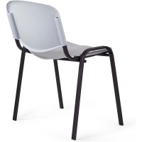 Стул Staff Iso Plast черный каркас, пластик серый CF-009 532570
