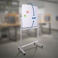 Магнитно-маркерная доска BRAUBERG на стенде, 90x60 см, 2-сторонняя 238139