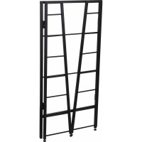 Стеллаж BRABIX "Smart SH-007", 605x295x1193 мм, ЛОФТ, трапеция, складной, металл/ЛДСП дуб каркас 641872