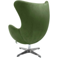 Кресло BRADEX EGG CHAIR зеленый, искусственная замша FR 0644