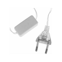 Электрическая гирлянда LED Сноубум занавес 1.5x1.5м 150LED белый 10 нитей пост свеч прозр 220В 382-077
