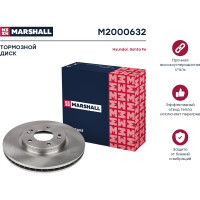 Тормозной диск передний Hyundai Santa Fe I 01- MARSHALL M2000632