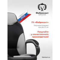 Кресло Фабрикант Дельта Черно-серый ТГ PL 680 PL-2 ролик сталь X1505660 4600721219086