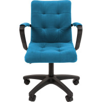 Компьютерное кресло CHAIRMAN 030, с подлокотниками, ткань, бирюзовый 00-07107533