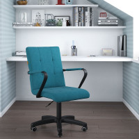 Компьютерное кресло CHAIRMAN 030, с подлокотниками, ткань, бирюзовый 00-07107533