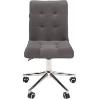 Компьютерное кресло CHAIRMAN 030, без подлокотников, хром, ткань, серый 00-07105064