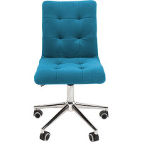 Компьютерное кресло CHAIRMAN 030, без подлокотников, хром, ткань, бирюзовый 00-07105063