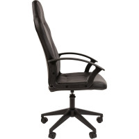 Компьютерное кресло CHAIRMAN ст-17 гейм, экокожа, черный, серый 00-07104022