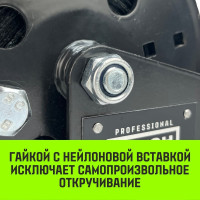 Лебедка ручная барабанная с тормозом HITCH HWB 1100 кг лента 10 м SZ073179