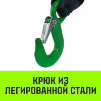 Ручная барабанная лебедка с тормозом HITCH HWB 500 кг, лента 10 м SZ073181