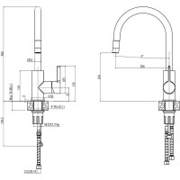 Смеситель для кухни ALVEUS TESLA-P MONARCH COPPER 1129049