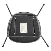 Стул BRADEX turin серый вельвет с хромированными ножками FR 0860