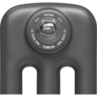 Радиатор трубчатый RIFAR TUBOG Ventil 2180, Титан, 6 секций, нижнее подключение TUB 2180-06-DV1-TI