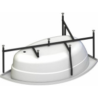 Акриловая ванна Радомир Модерна 160x100 (правосторонняя), фронтальная панель, каркас 2-78-0-2-1-214
