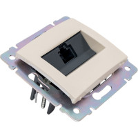 Розетка компьютерная RJ45 категория 5e UTP Valena с захватами слоновая кость Legrand 695624