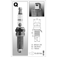 Свеча зажигания SUPER (ГАЗ/Газель Next) BRISK R 1709 QR15LC-1-N