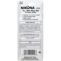 Набор шестигранных ключей NIKONA в футляре, 7шт, 1,5-6мм 04-920