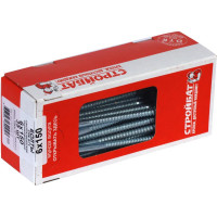 Сантехнический болт Стройбат DIN 571, 6x150 мм, белый цинк 308010