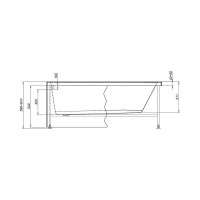Каркас сварной для ванны Aquanet LIGHT 150х70 00242147