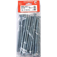 Сантехнический болт Стройбат DIN 571 8x170 белый цинк 25 шт 308040