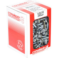 Кровельные саморезы с буром Стройбат 4,8x35 светло серый 250 шт 115860