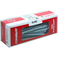 Сантехнический болт Стройбат DIN 571 6x 90 белый цинк 30 шт 009841