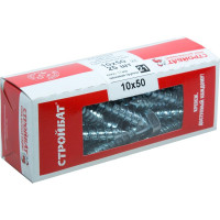 Сантехнический болт Стройбат DIN 571 10x50 белый цинк 25шт 006731