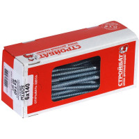 Сантехнический болт Стройбат DIN 571 6x140 белый цинк 40шт 308000