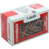 Финишные гвозди Стройбат 1,4x40 омеднен. 0,15 кг 243061