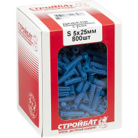 Дюбель Стройбат полипропилен S 5x25 800 шт 304270