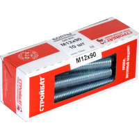 Болт Стройбат DIN 933 М12x90 белый цинк 10 шт 272611