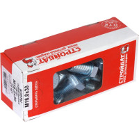 Болт Стройбат DIN 933 М16x30 белый цинк 20 шт 305500