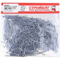 Финишные гвозди Стройбат 2,0x40 белый цинк 0,5 кг 088500