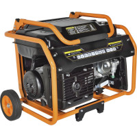 Генератор CARVER PPG- 8000ЕM бензин LT-190F, 6,0/6,5кВт, 220В, бак 33 л, электростартер, колеса. медь 01.020.00030