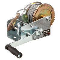 Ручная шестеренчатая лебедка ЕРМАК TRT 1301C металлический трос, 1350кг, длина троса 10м 737-013