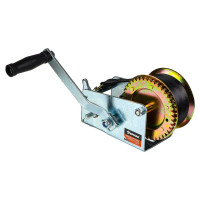 Ручная шестеренчатая лебедка ЕРМАК TRT 1201S трос - ремень, 900кг, длина троса 10м 737-010