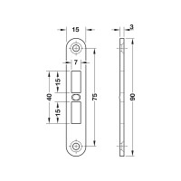 Запорная планка Hafele 261.05.993