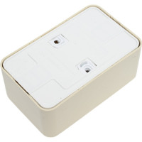 Розетка Systeme Electric Blanca о/у, двойная, с заземлением, со шт., изол.пл., 16а, 250в, бежевый BLNRA011217