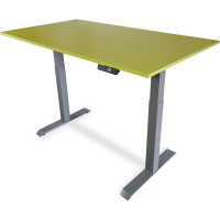 Стол с регулируемой высотой StolStoya МОТОР UP рама серая, столешница ЛДСП, Лайм, 160x80 PE211ISSLSL160