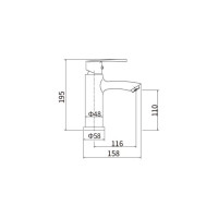 Смеситель для раковины FASHUN из пластика, однорычажный, с литым изливом, светло-коричневый мрамор PL1003-22