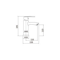 Смеситель для раковины FASHUN из пластика, однорычажный, с литым изливом, бежевый мрамор PL1003-41