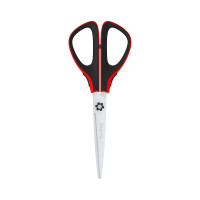 Ножницы Berlingo easycut 300 19 см, красные, мягкие вставки, европодвес DNn_19035_b